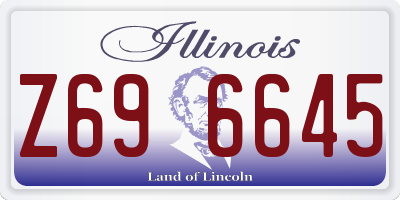 IL license plate Z696645