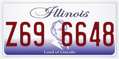 IL license plate Z696648