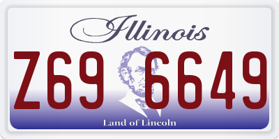 IL license plate Z696649