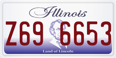 IL license plate Z696653