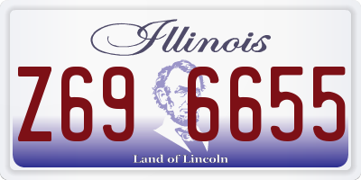 IL license plate Z696655
