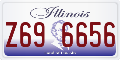 IL license plate Z696656