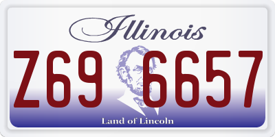 IL license plate Z696657