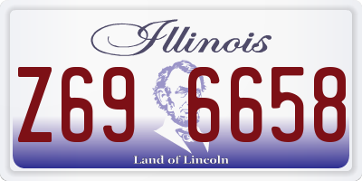 IL license plate Z696658