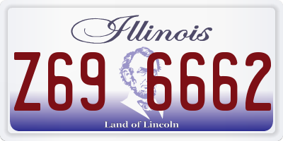IL license plate Z696662