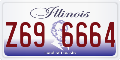 IL license plate Z696664