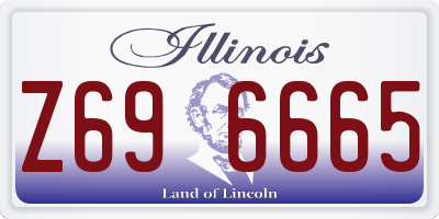 IL license plate Z696665