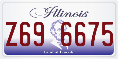 IL license plate Z696675