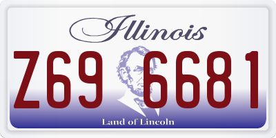 IL license plate Z696681