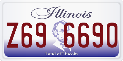 IL license plate Z696690