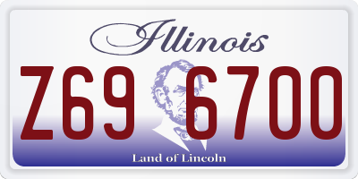 IL license plate Z696700