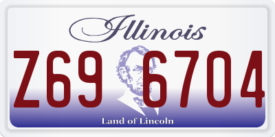 IL license plate Z696704