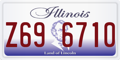 IL license plate Z696710