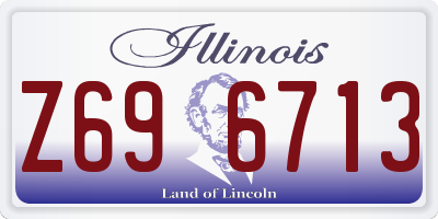 IL license plate Z696713