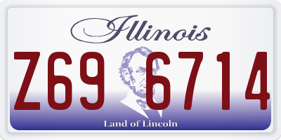 IL license plate Z696714