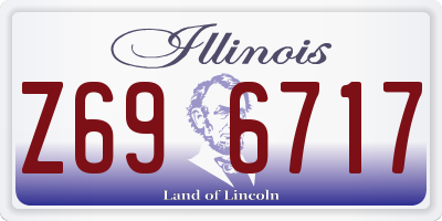 IL license plate Z696717
