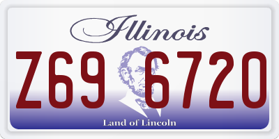 IL license plate Z696720