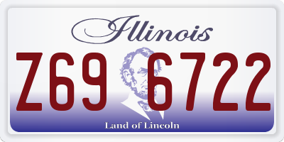 IL license plate Z696722