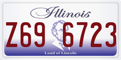 IL license plate Z696723