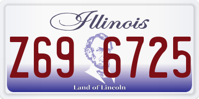 IL license plate Z696725