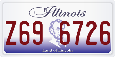 IL license plate Z696726
