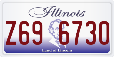 IL license plate Z696730
