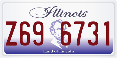 IL license plate Z696731
