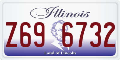 IL license plate Z696732