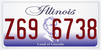 IL license plate Z696738