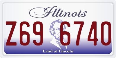 IL license plate Z696740