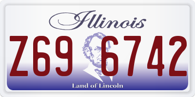 IL license plate Z696742
