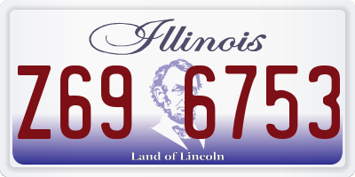 IL license plate Z696753