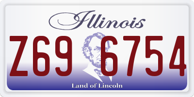 IL license plate Z696754