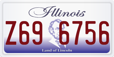 IL license plate Z696756