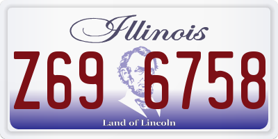 IL license plate Z696758