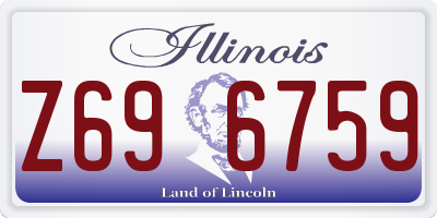 IL license plate Z696759