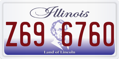 IL license plate Z696760