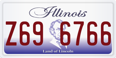 IL license plate Z696766