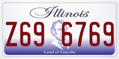 IL license plate Z696769