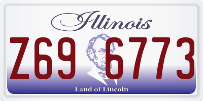 IL license plate Z696773