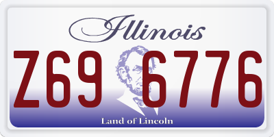 IL license plate Z696776