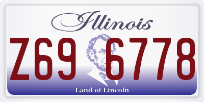 IL license plate Z696778