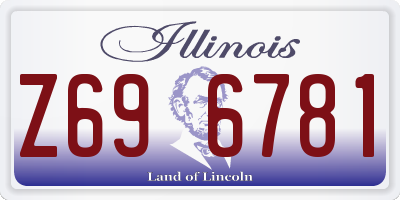 IL license plate Z696781
