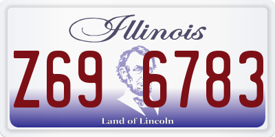 IL license plate Z696783