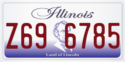 IL license plate Z696785
