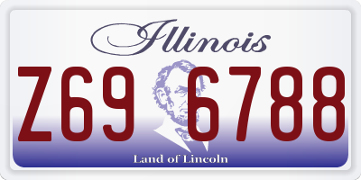 IL license plate Z696788