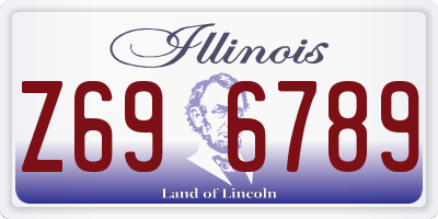 IL license plate Z696789