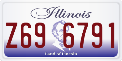 IL license plate Z696791