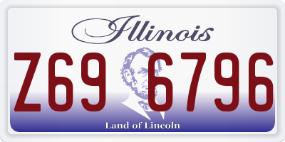 IL license plate Z696796