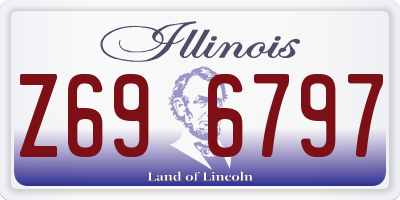 IL license plate Z696797